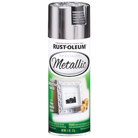 Rust-Oleum Spray Paint, Silver Metallic, Metallic, 11 oz 1915830
